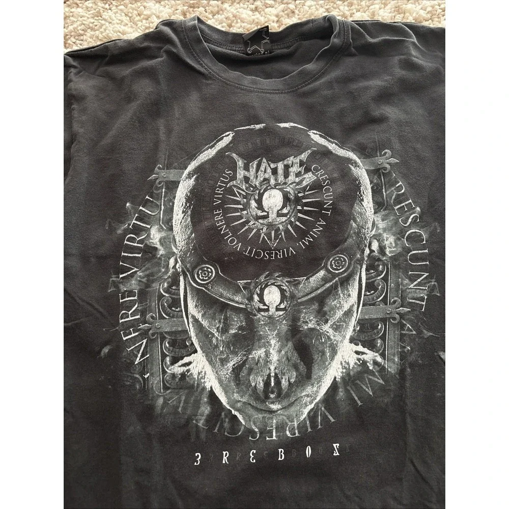 Crescent Band Black Short Sleeve T-Shirt Size‎ XL